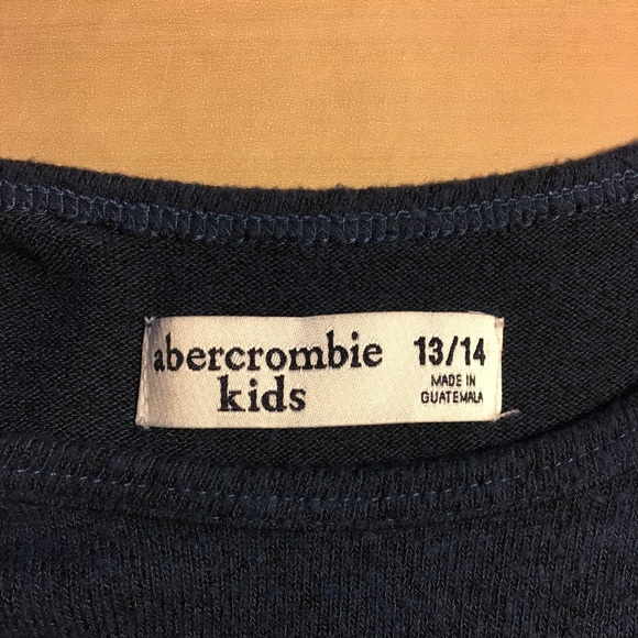 Navy blue Abercrombie kids top - Picture 3 of 3